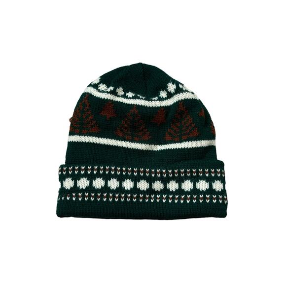 Vintage Avon 90s Grunge Beanie Winter Pattern Medium Cotton - Picture 1 of 3